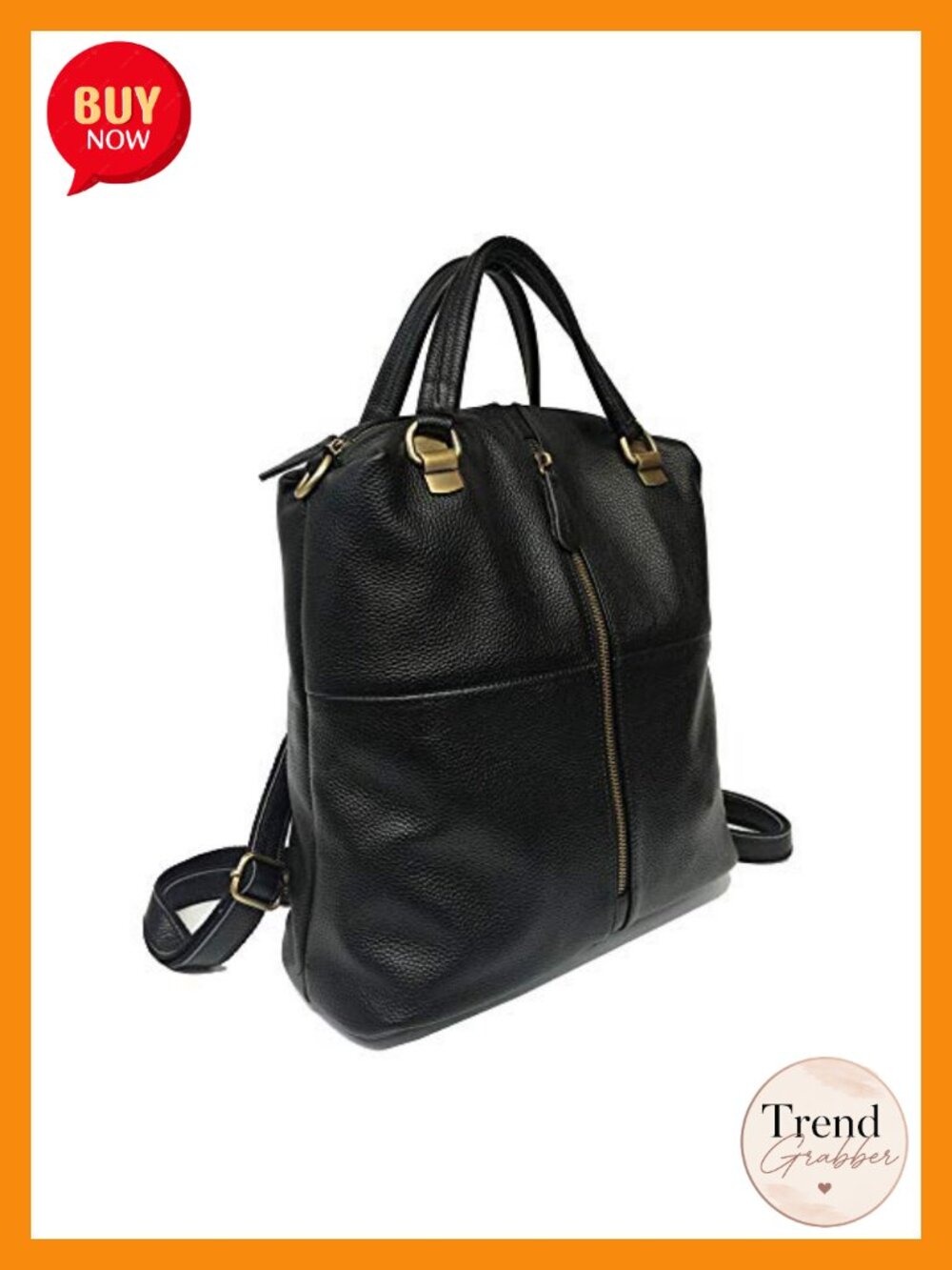 Genuine Leather Backpack Purse Women Laptop Crossbody Shoulder Bag - Picture 3 of 6